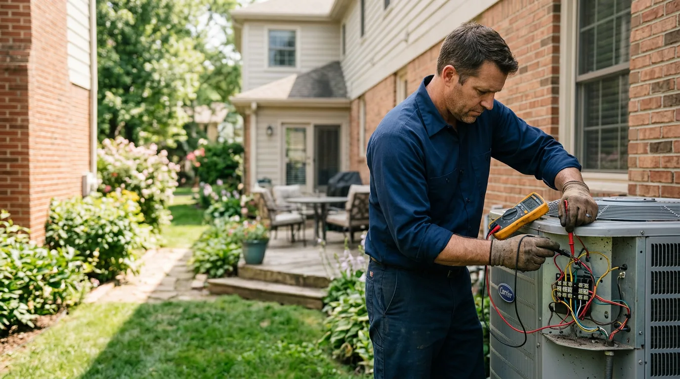 HVAC technician working near Fort Drum, NY